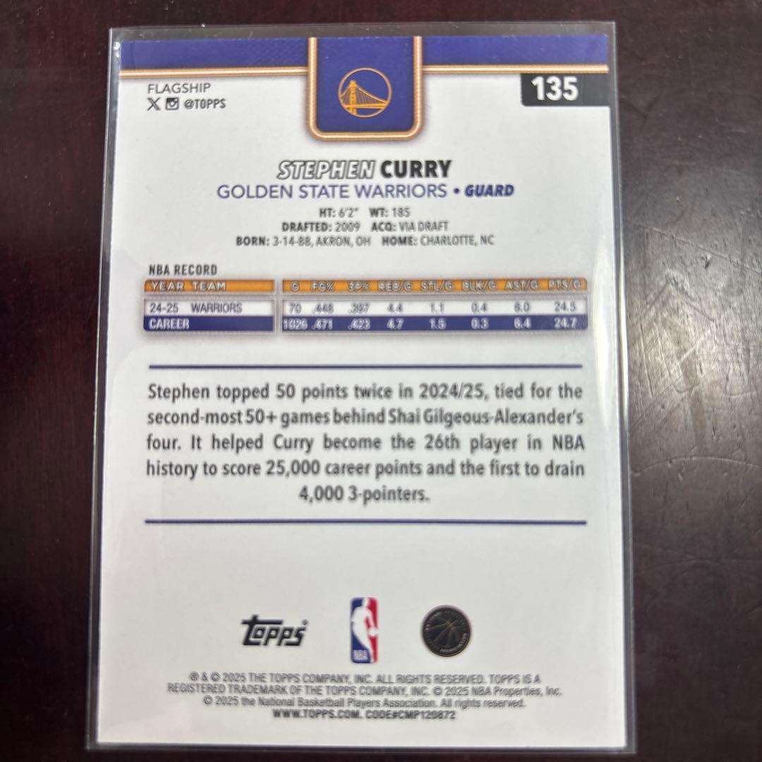 ステフィン・カリー NBA stephen curry TOPPS — image 2