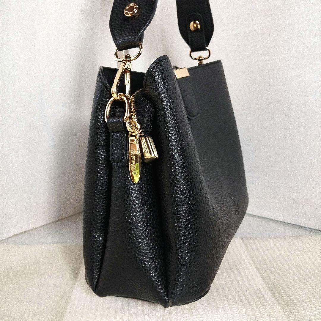 ​美品 ディーケリー ハンドバッグ 黒 D.Kelly 3分割 トートバッグ — image 2