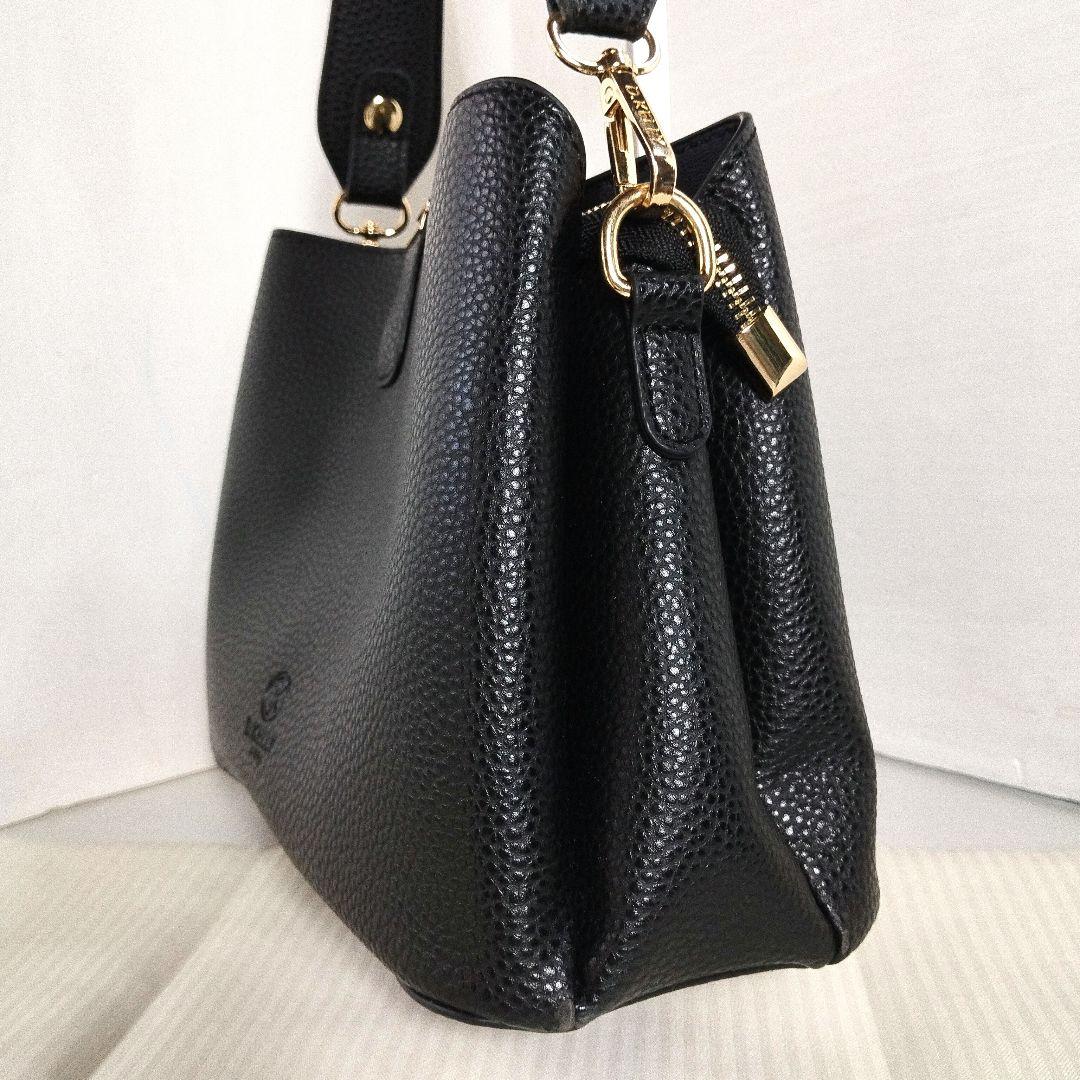 ​美品 ディーケリー ハンドバッグ 黒 D.Kelly 3分割 トートバッグ — image 3
