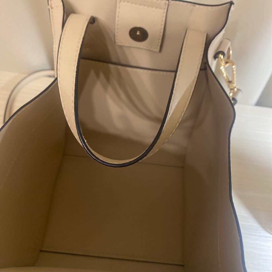 GRL 2way配色レザートートバッグ[tr220] アイボリー — image 3
