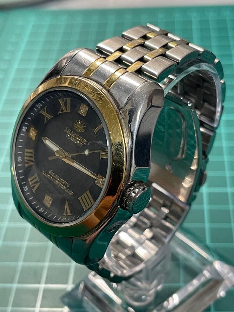 HARRISON JH-096 ダイヤモンド 電波ソーラー メンズ腕時計 稼働品 — image 3