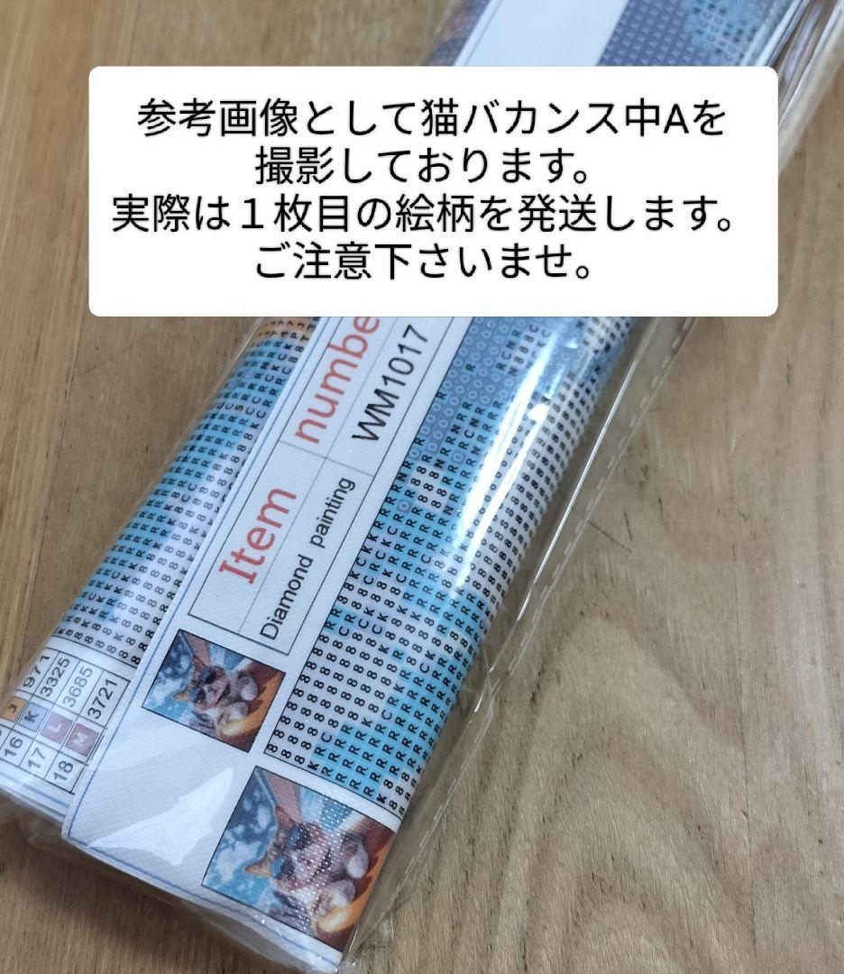 ダイヤモンドアート 30✕40 スクエア(四角型)　猫バカンス中Ｃ — image 4