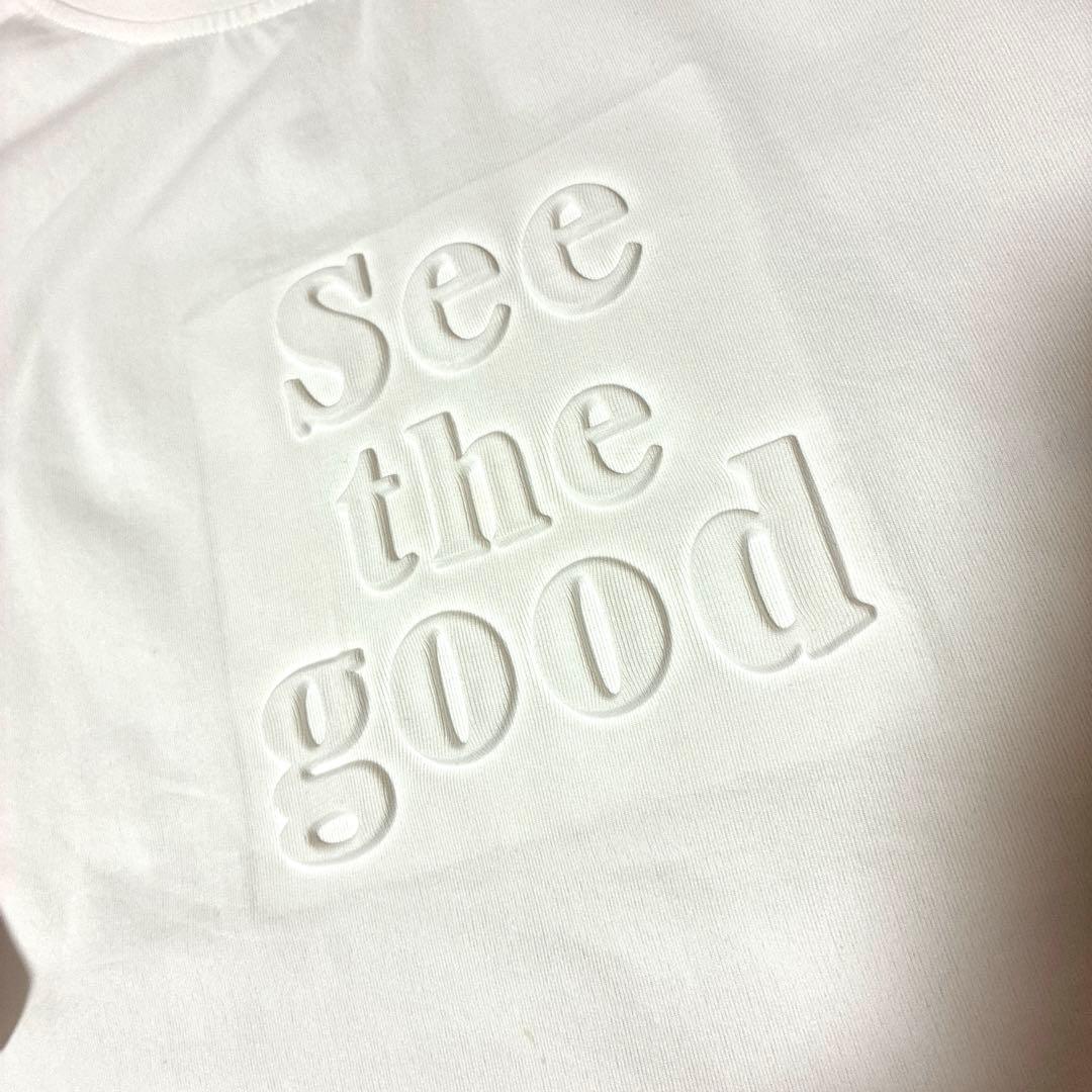 SHEIN シーイン　FRIFUL Tシャツ　半袖　ロゴ　ホワイト　S — image 5
