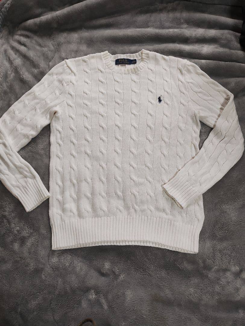 Polo Ralph Lauren ケーブルニット セーター ホワイト XS — image 2