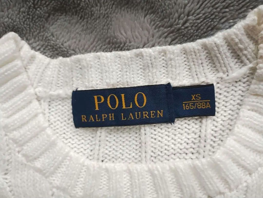 Polo Ralph Lauren ケーブルニット セーター ホワイト XS — image 3