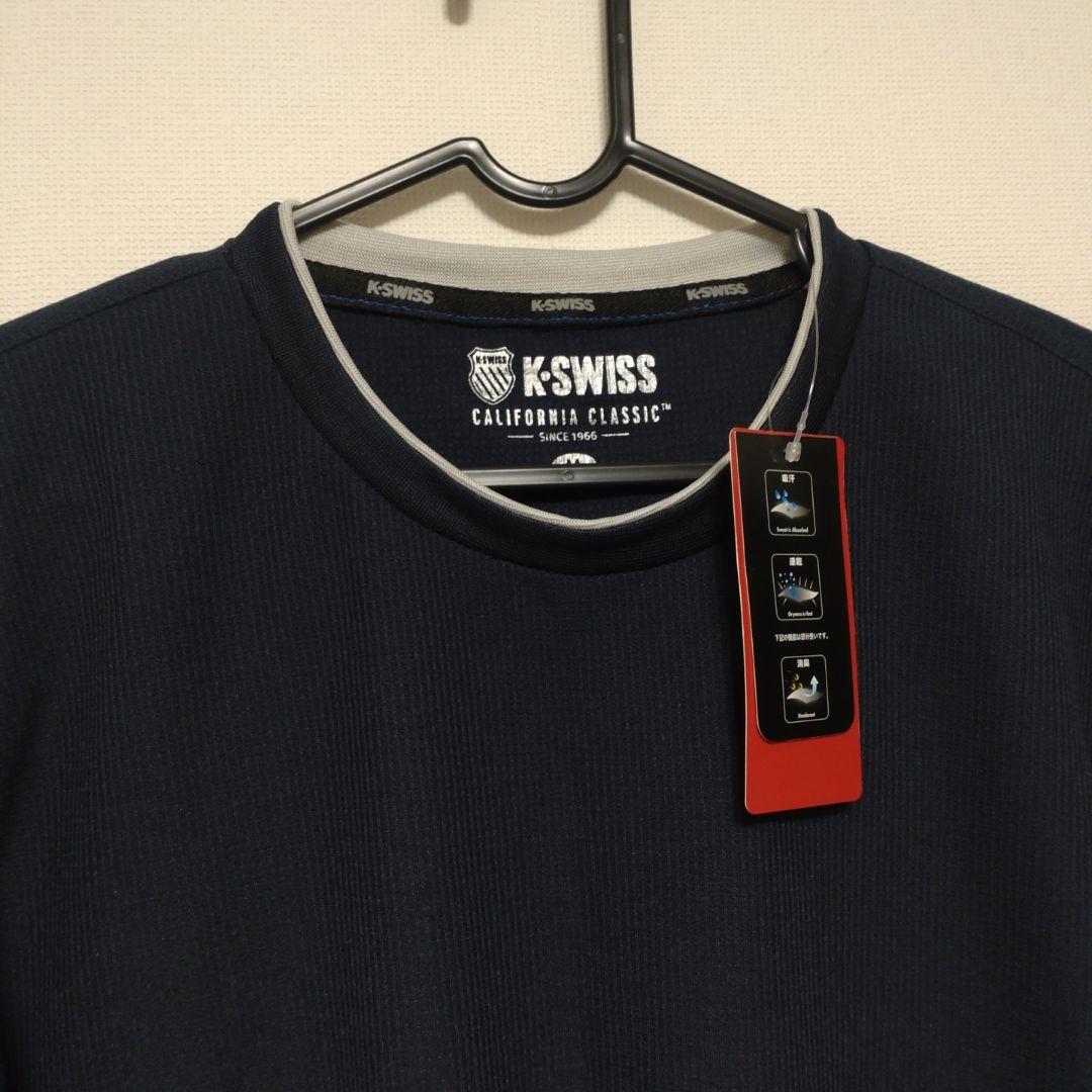 新品未使用　K-SWISS 半袖Tシャツメンズ　М　 ネイビー — image 2