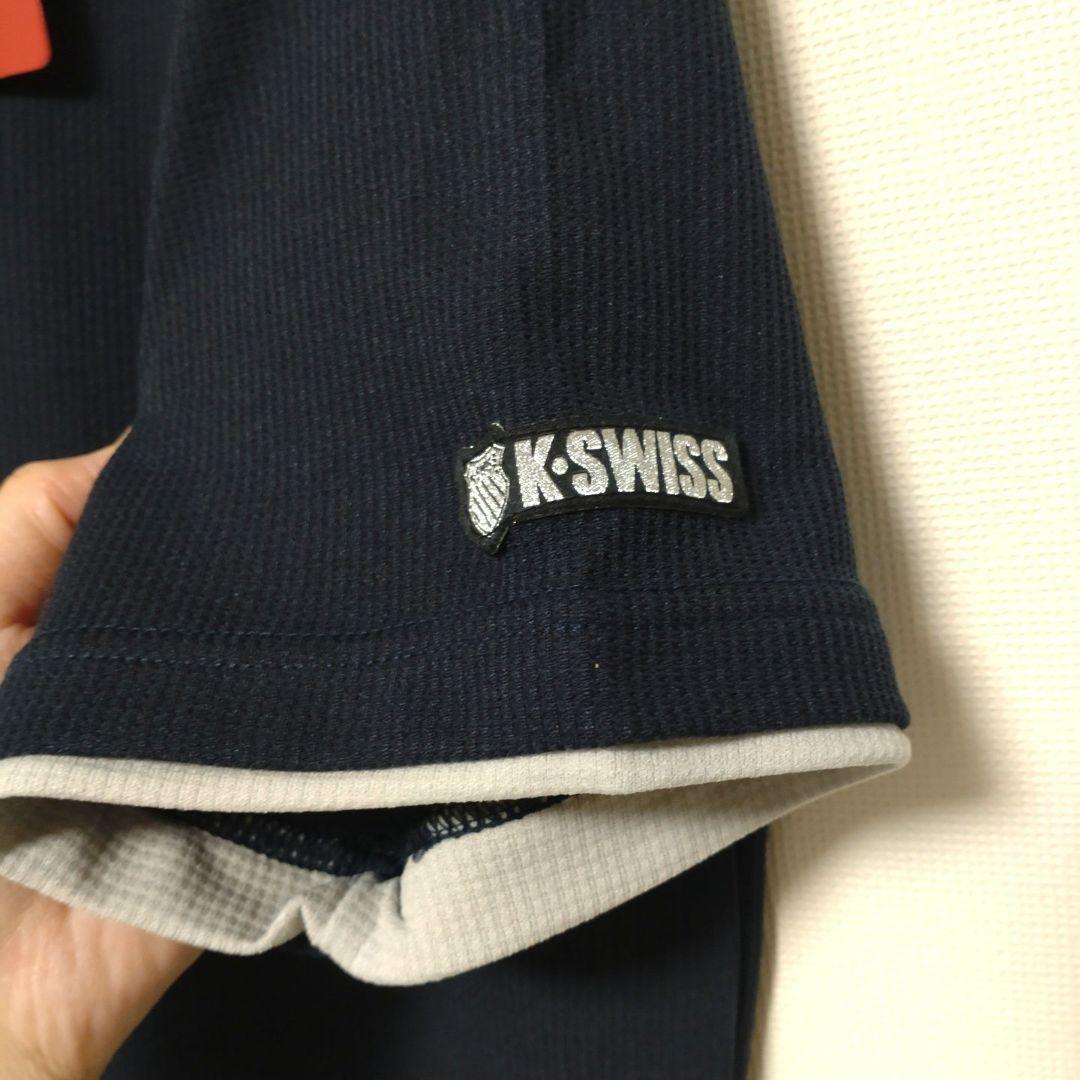 新品未使用　K-SWISS 半袖Tシャツメンズ　М　 ネイビー — image 3