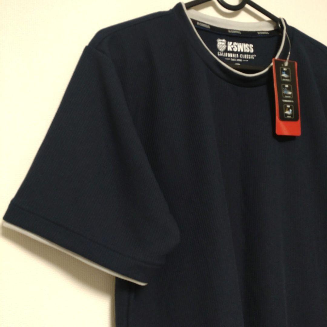 新品未使用　K-SWISS 半袖Tシャツメンズ　М　 ネイビー — image 4