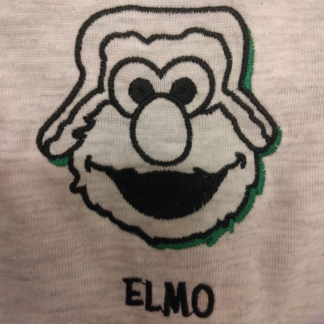 SESAME STREET 刺繍 Tシャツ グレー Lサイズ — image 4