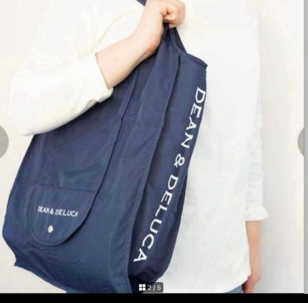 新カラーDEAN＆DELUCA ショッピングバッグネイビー — image 2