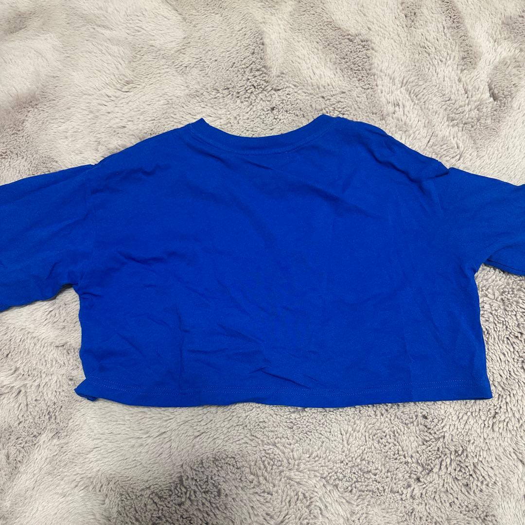 WEGO クロップド丈 Tシャツ ブルー Sサイズ — image 2