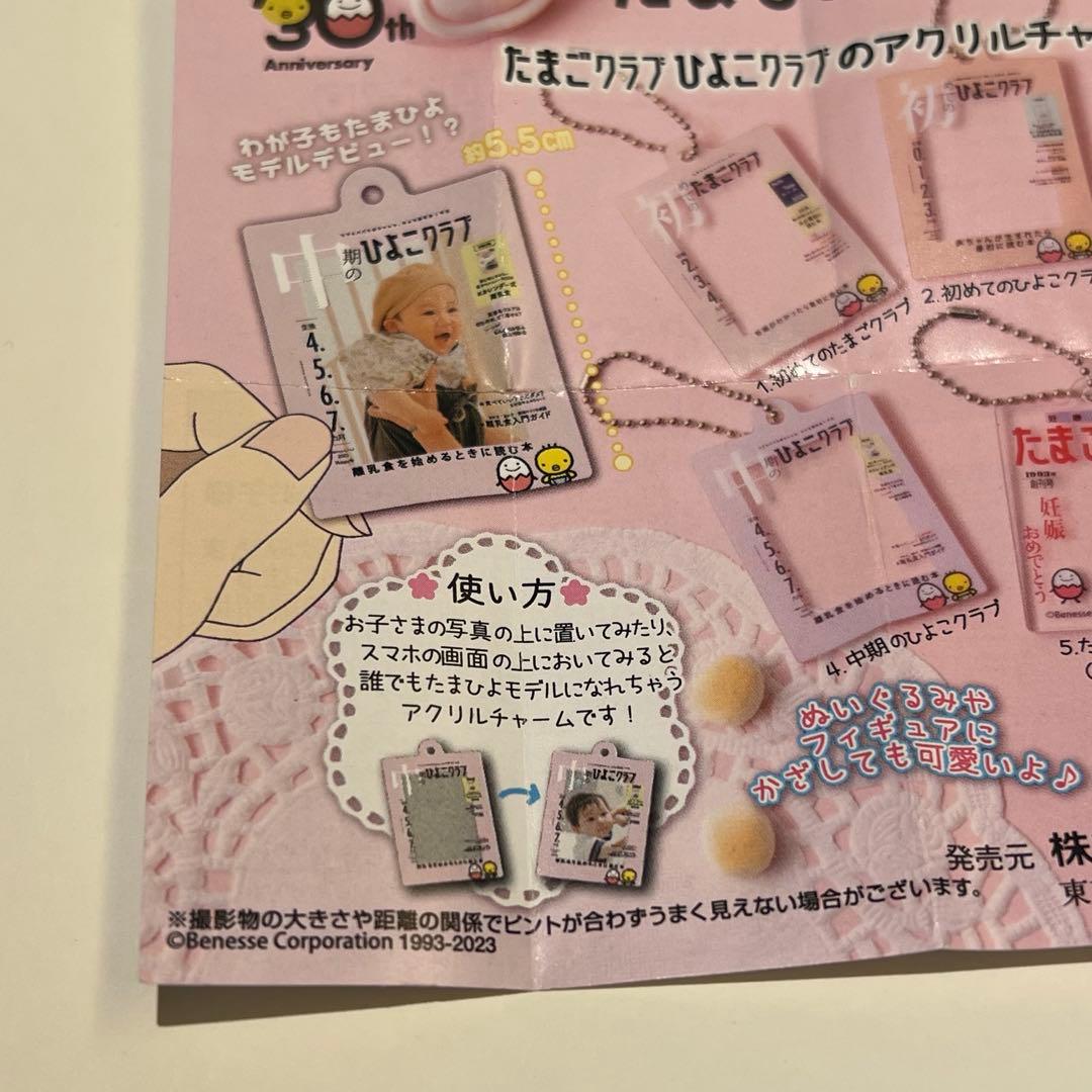 たまひよ　ガチャガチャ　たまごクラブひよこクラブのアクリルチャーム — image 4