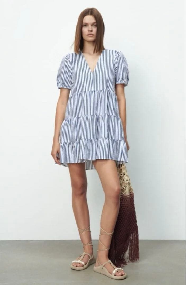 良品 ZARA ストライプチュニック — image 4