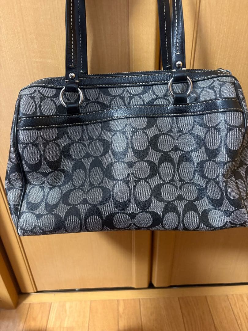 ⭐️さらに値下げしました⭐️ COACH シグネチャー ストライプ サッチェル — image 3