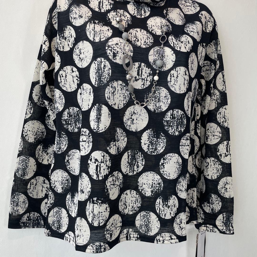 ９０３１【新品】婦人服レディースミセス　トップス　カットソー　薄長袖　ブラウス — image 3