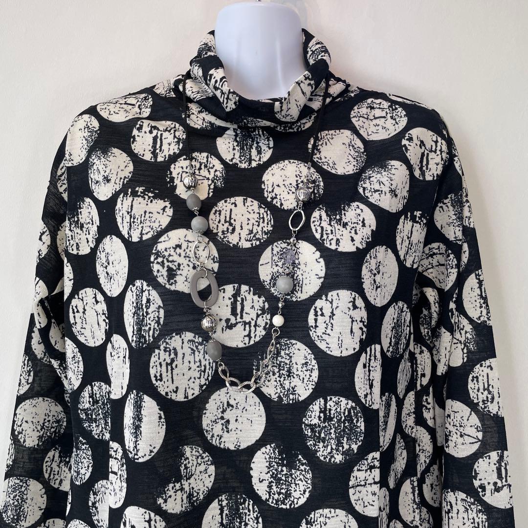 ９０３１【新品】婦人服レディースミセス　トップス　カットソー　薄長袖　ブラウス — image 4