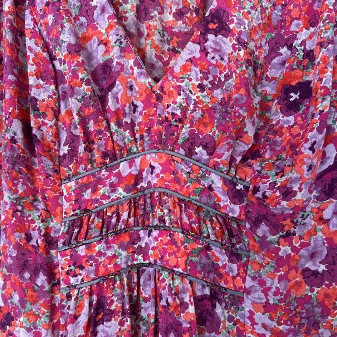 レベッカテイラー花柄ワンピースピンクシルクカントリー — image 2