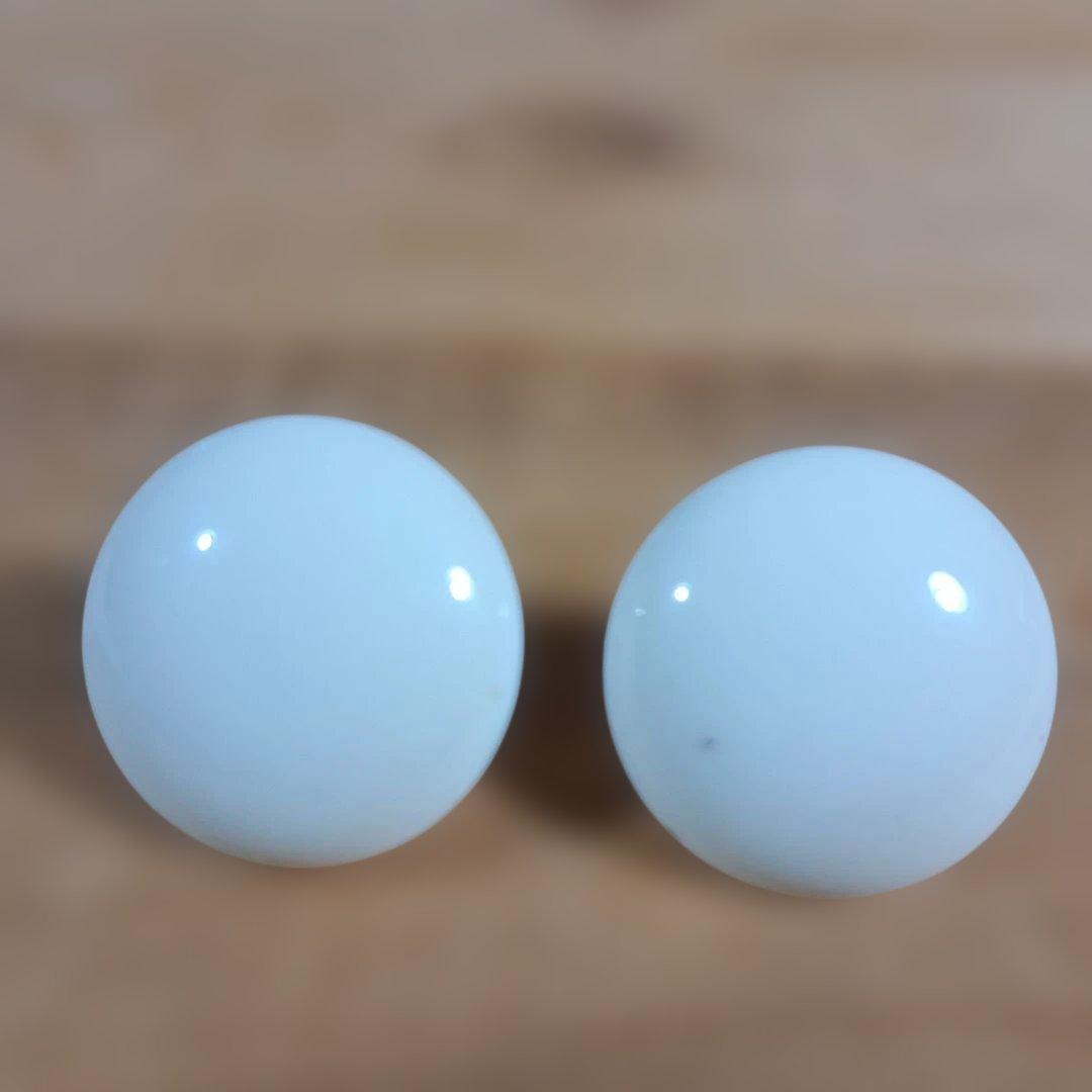 【ヴィンテージ　イヤリング】クラシカル　アイボリーカラー　シンプルデザイン — image 2