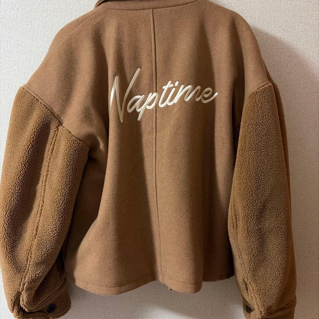 Naptime 袖ボア JACKET-BROWN — image 3