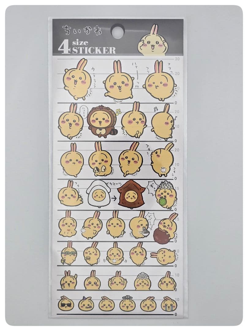 ちいかわ 4サイズステッカー4点セット うさぎハチワレちいかわ — image 4
