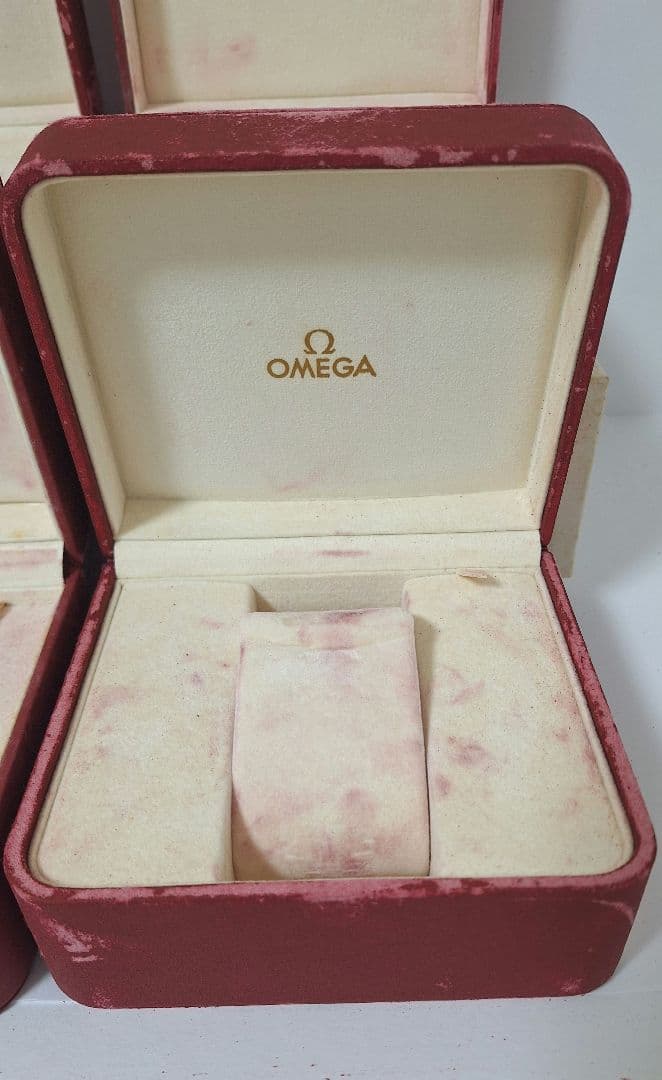 【空箱】OMEGA オメガ 4個セット 赤 時計用 BOXのみ 付属品 D45 — image 3