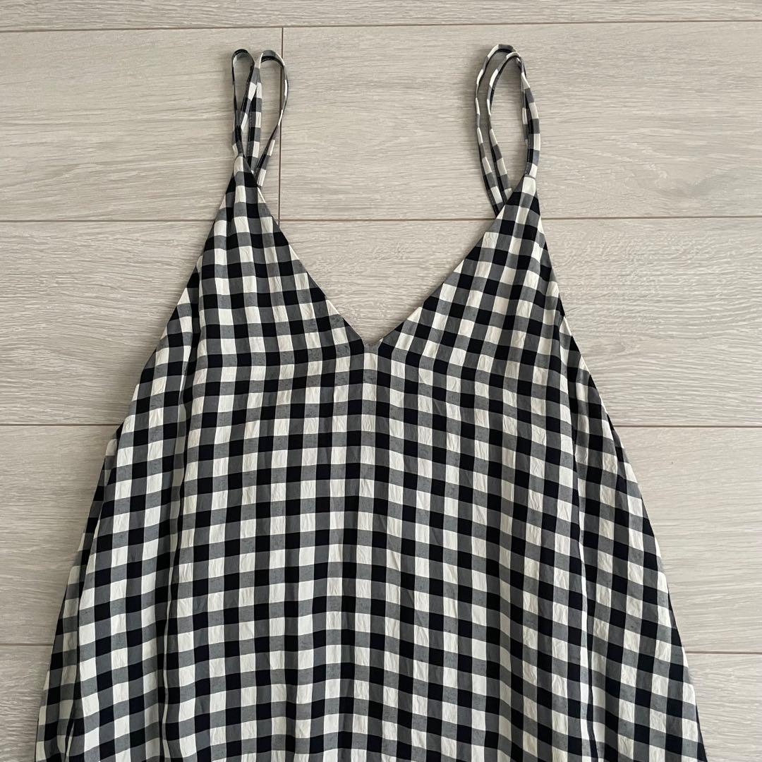 キャミワンピ　BEAUTY&YOUTH ギンガムチェック　マキシ丈　ワンピース — image 5