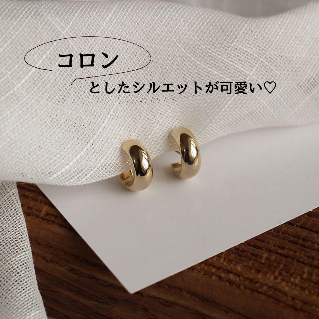 イヤリング　フープ　アクセサリー 結婚式　イヤーカフ　ゴールド　金 om51 — image 3