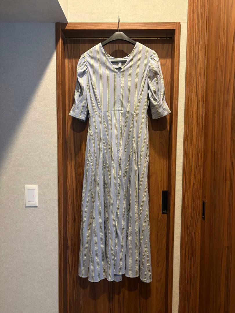 BRAHMIN／ストライプ柄パフスリーブワンピース — image 3