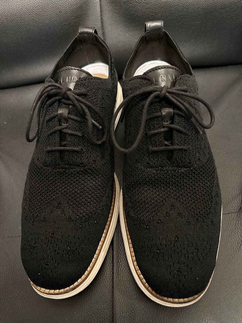 【コールハーン 】Cole Haan ウィングチップ ニットスニーカー ブラック — image 3