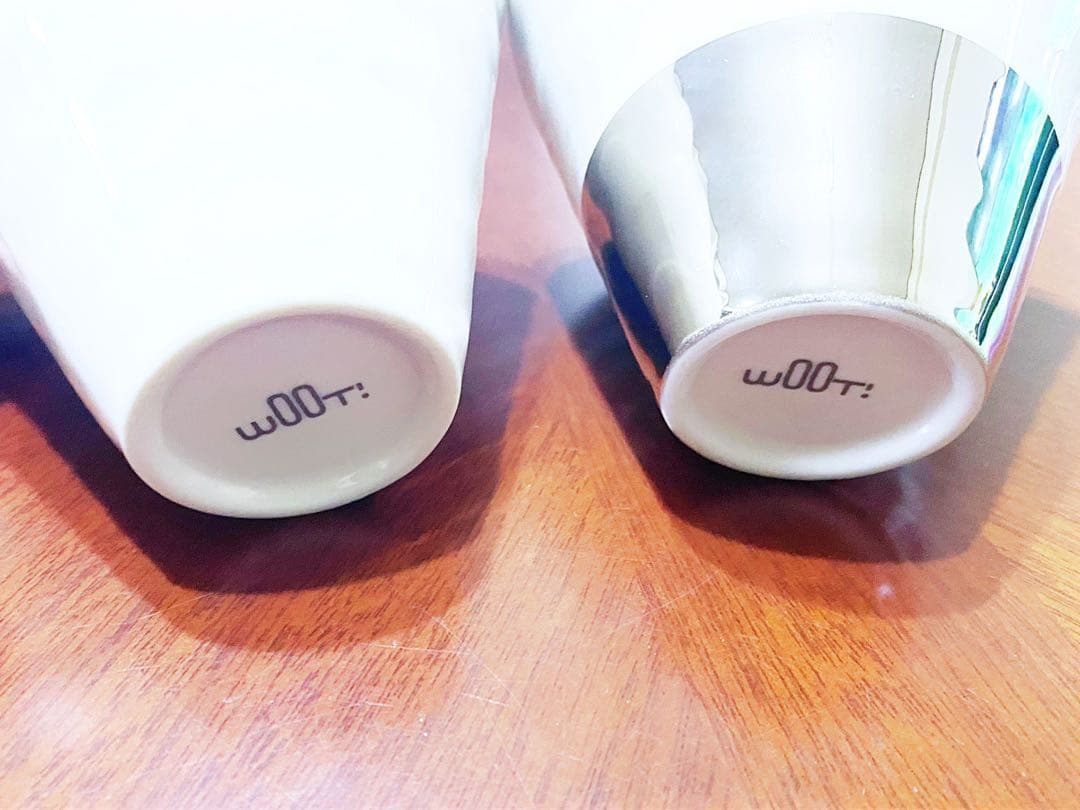 【未使用】w00T! ウート プラチナムタンブラー 2個セット 陶器カップ — image 4