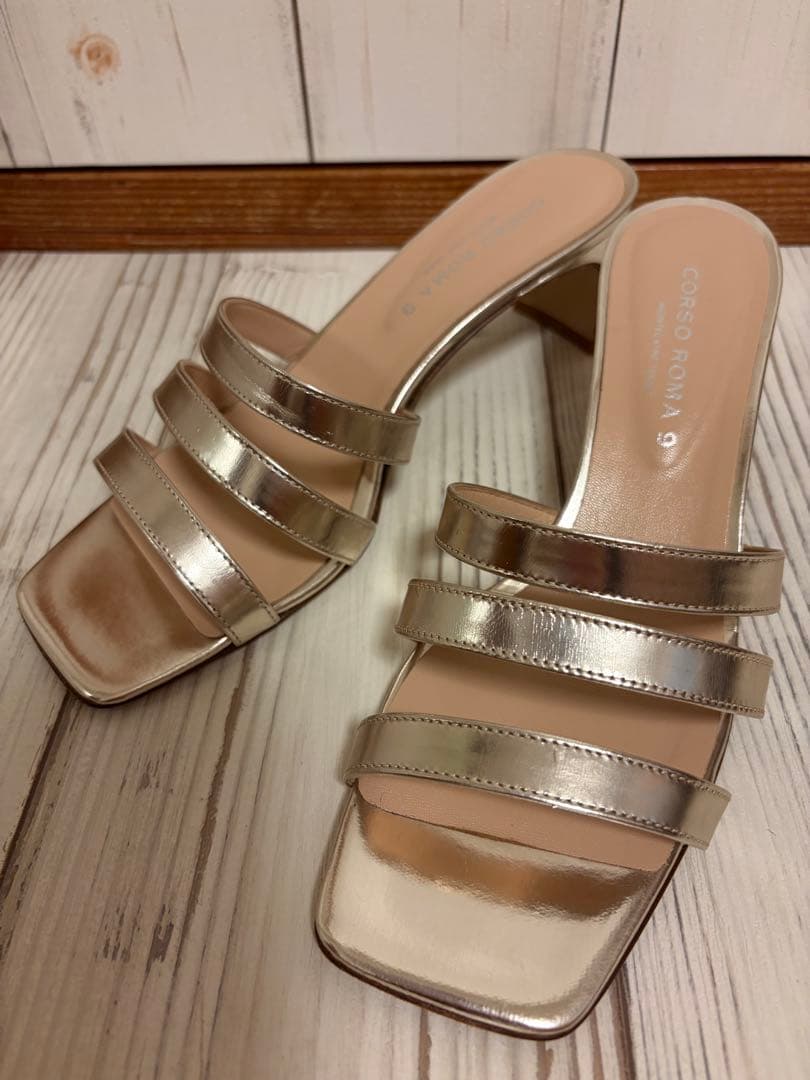 CORSO ROMA 9 サンダル サイズ37 ゴールド — image 4