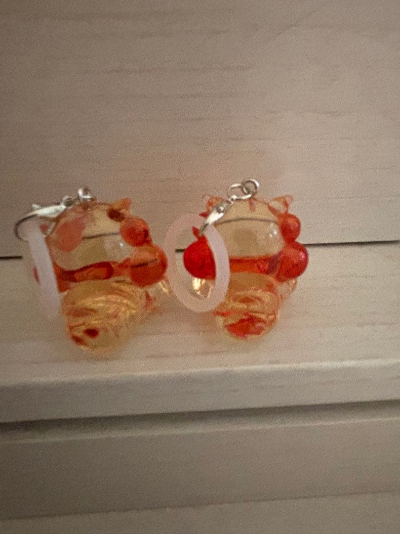 ちゅらゆるしーさー　めじるしアクセサリー　シーサー　みかん　オレンジ　沖縄 — image 2