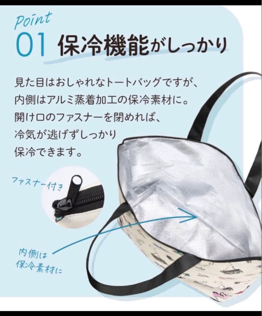 新品未開封　DHC オリジナル　エコバッグ　大容量　保冷トート — image 2