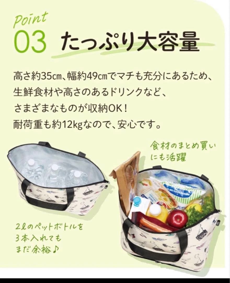 新品未開封　DHC オリジナル　エコバッグ　大容量　保冷トート — image 4