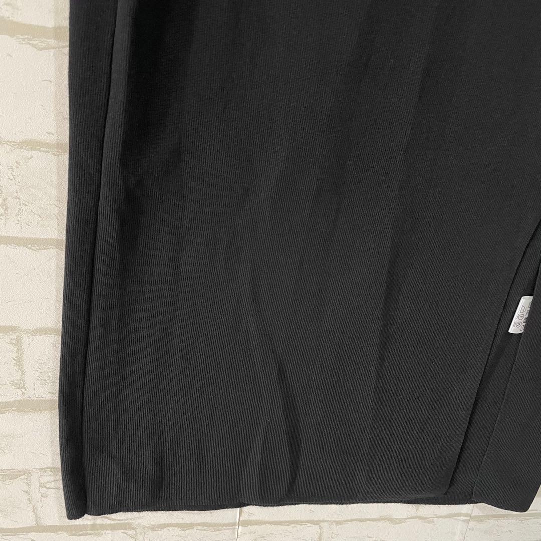 美品✨PROPORTION ニットタイトスカート（M）黒 スリット 美シルエット — image 5