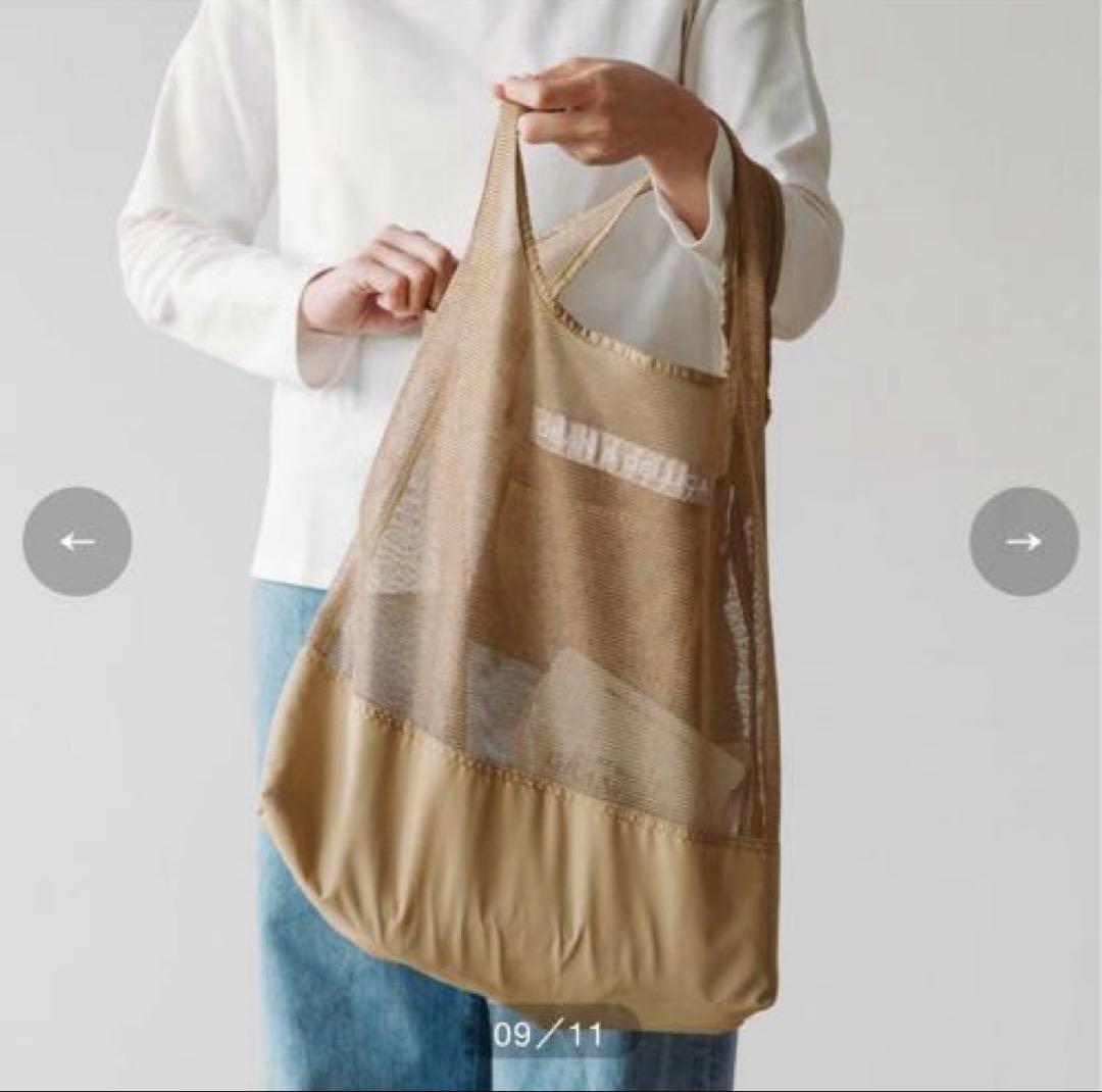 【完売商品］DEAN & DELUCA ネットショッピングバッグ ベージュ — image 4