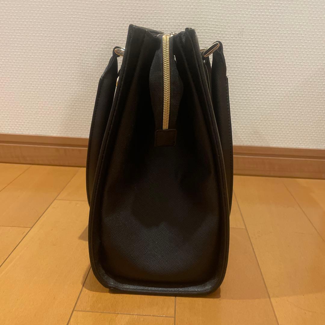 LES MUES リクルートバッグ 就活バッグ A4対応 ブラック 通勤 美品 — image 2