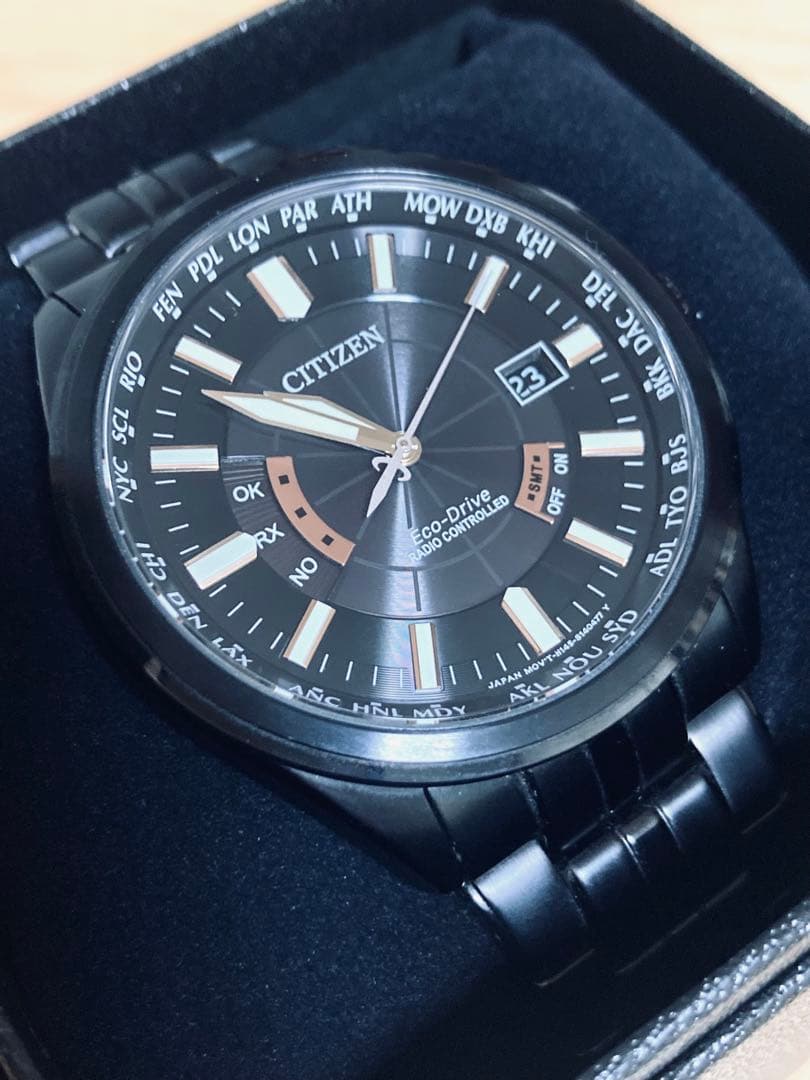 【週末セール！】レア！美品！CITIZEN CB0185-84E オールブラック — image 2
