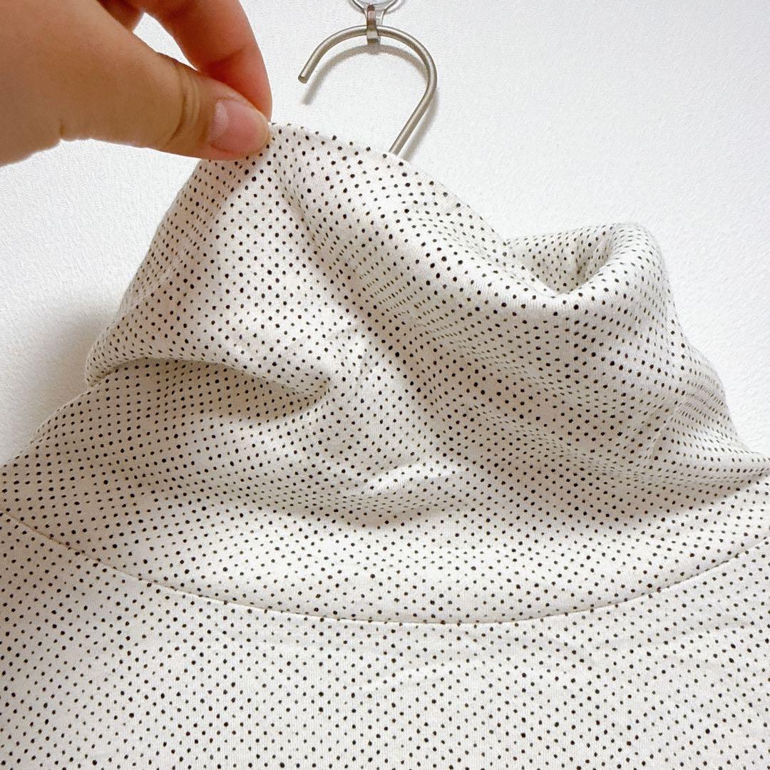 Liz Claiborne ドット柄　白　タートルネック【M】重ね着　秋冬 — image 3