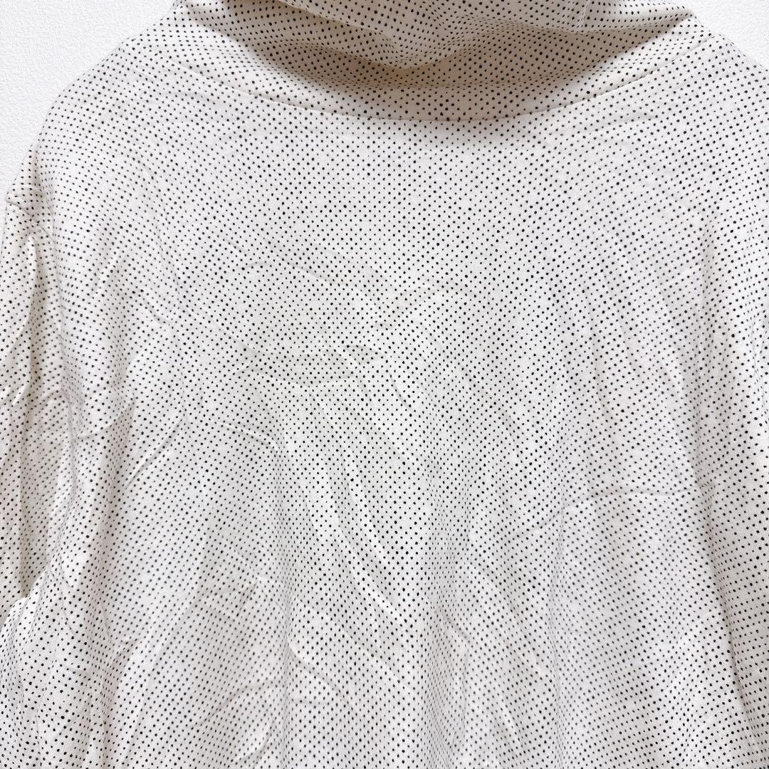 Liz Claiborne ドット柄　白　タートルネック【M】重ね着　秋冬 — image 4