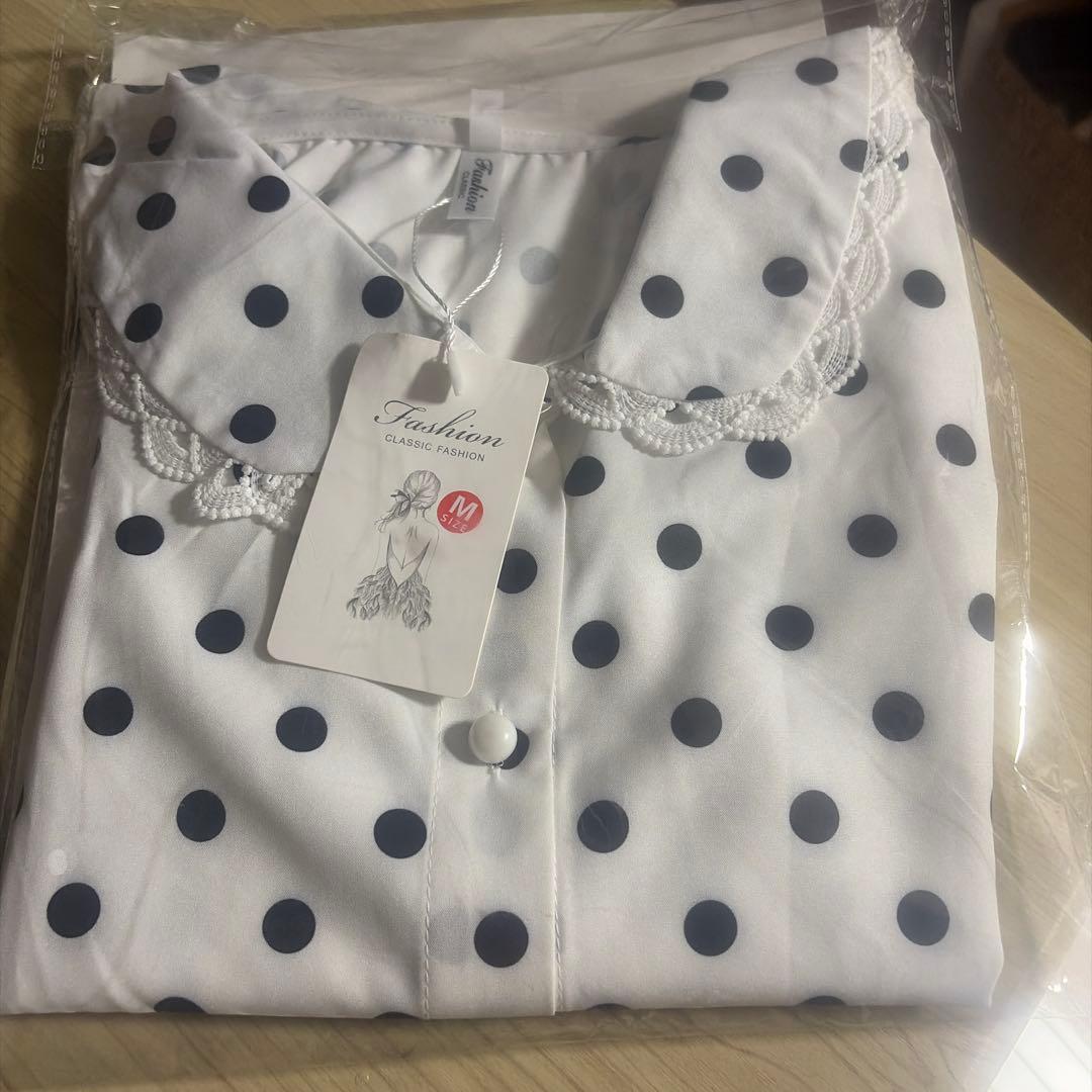 SHEIN ドットシャツ M — image 4