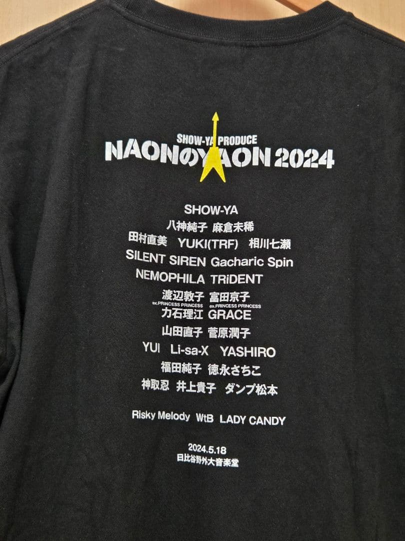 NAONのYAON 2024 Tシャツ 黒 Lサイズ SHOW-YA — image 4