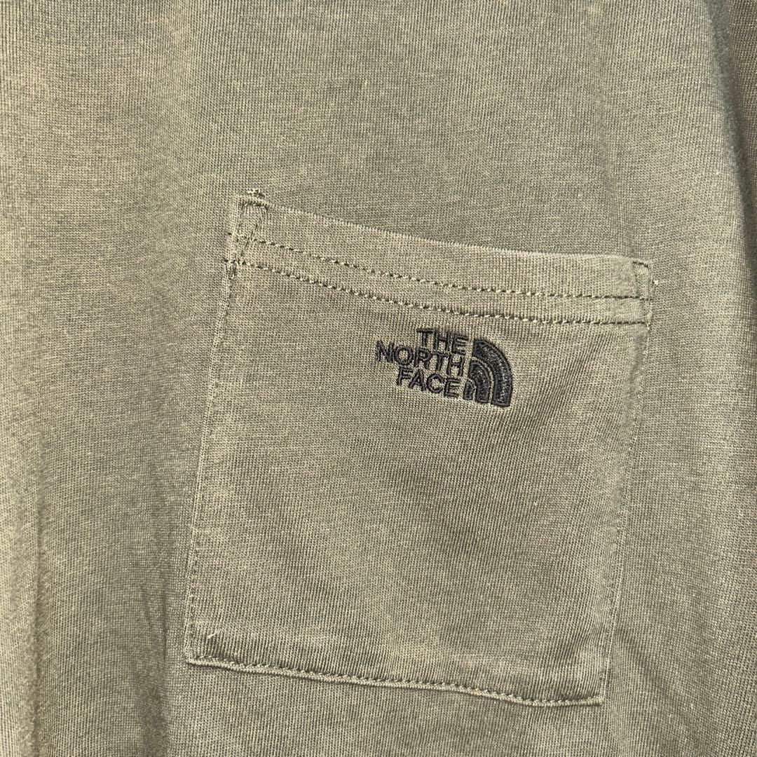 THE NORTH FACE オリーブ ポケットTシャツ — image 4