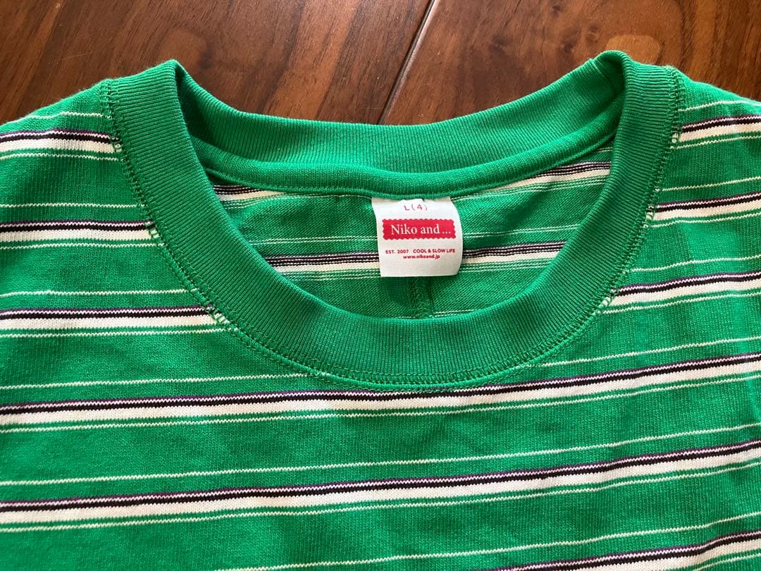 【新品・未使用】niko and…COLORマイスターTシャツ　L — image 2