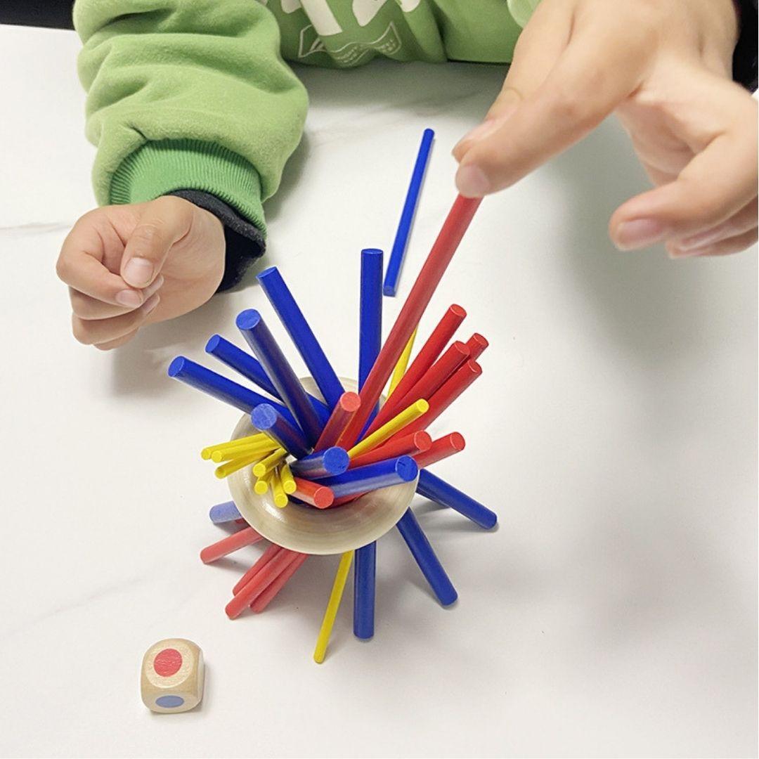 木製　知育玩具　モンテッソーリ　スティッキー　テトリス　脳トレ　子供　パズル — image 2