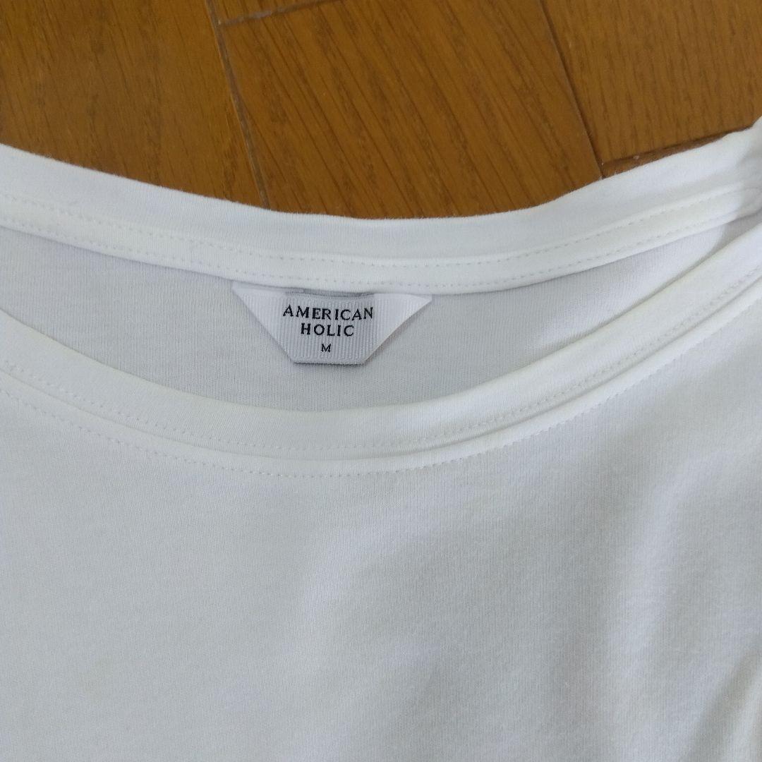 アメリカンホリック　ロングTシャツ　ホワイト　Mサイズ　レディース — image 2