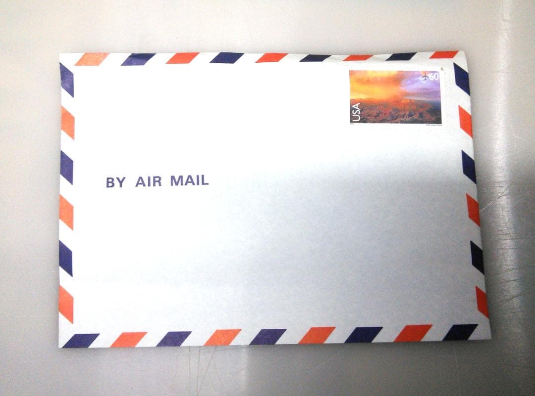 S.A.S.E. （ AIRMAIL 4枚、green stamp 3枚） — image 2