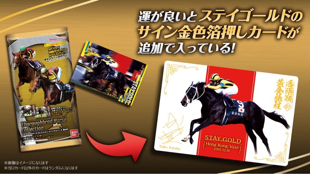 サラブレッドホースコレクション 第4R ステイゴールド 武豊 ツインウエハース — image 3