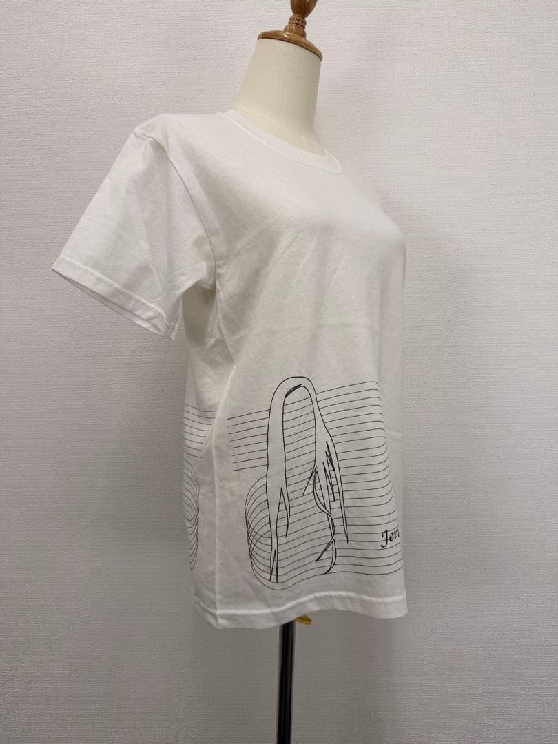 楽譜のようなイラスト⭐︎夏爽やか半袖TシャツS【中古】D40 — image 4