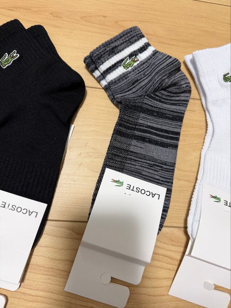 LACOSTE ラコステ メンズソックス 4足セット 25~27cm夏用・通気性 — image 4
